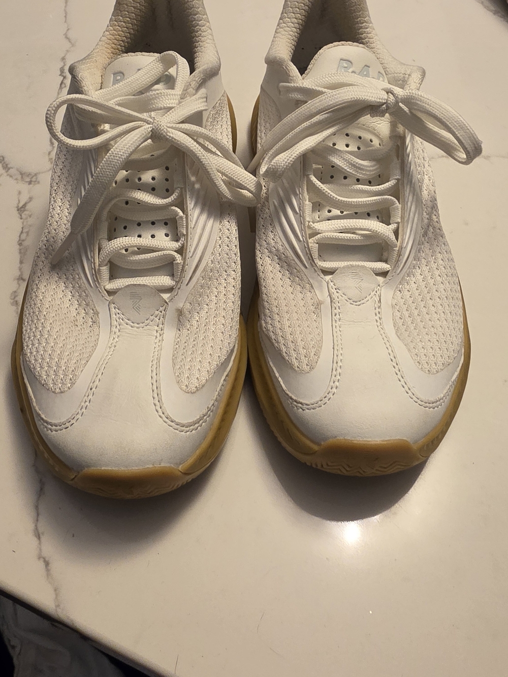 Women's, Crossfit White Athletic Sneakers with Gum Sole